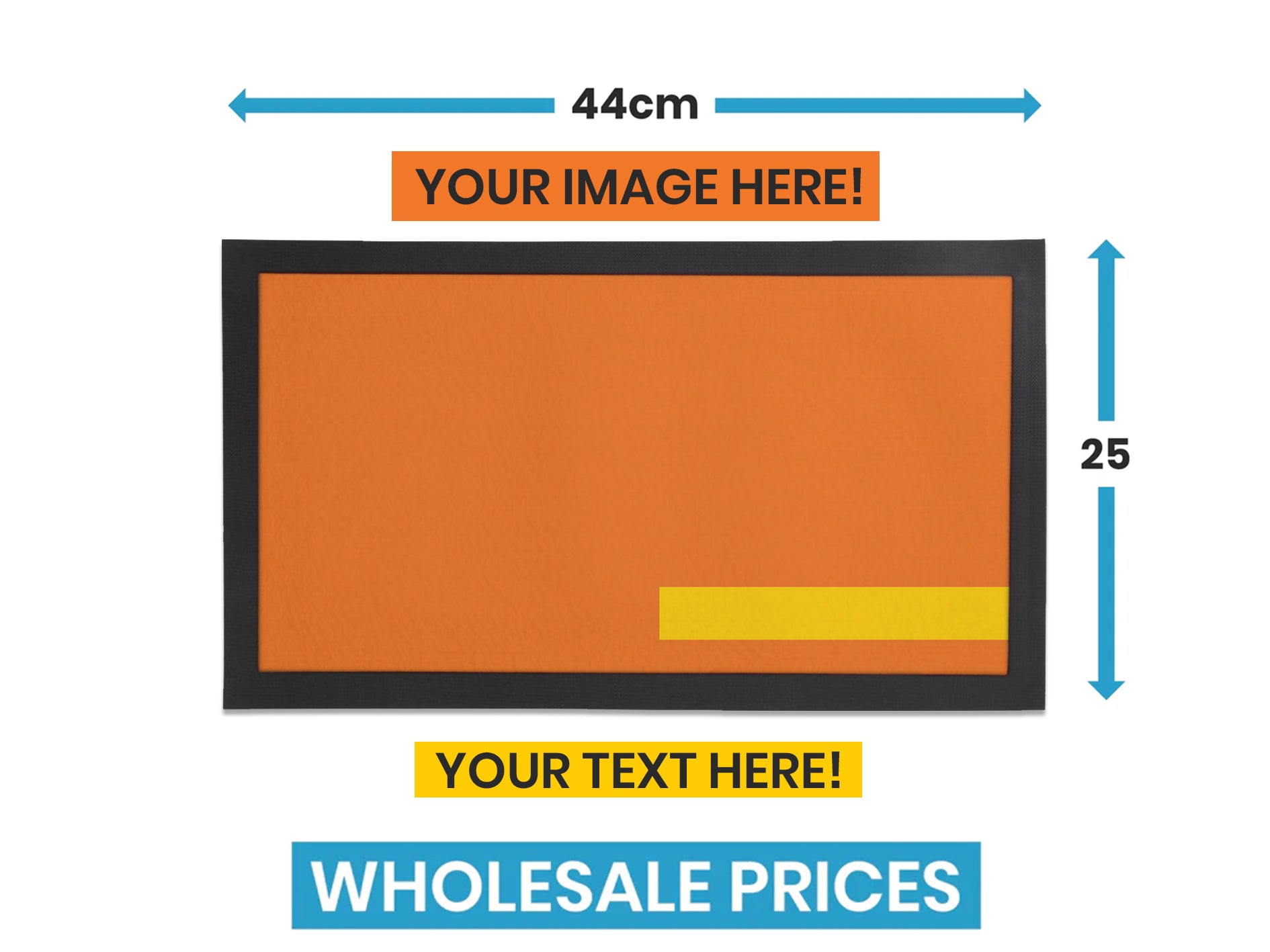 Business Borders Bar Runner [Design 3] (Wholesale) - Bar - Mats.co.uk