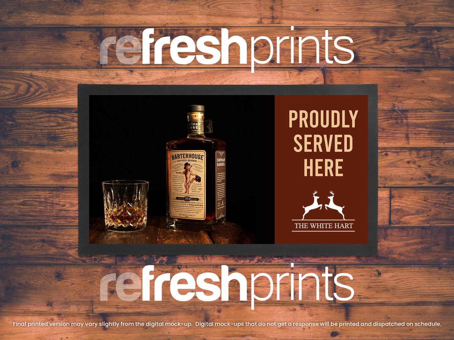 Business Borders Bar Runner [Design 4] (Wholesale) - Bar - Mats.co.uk