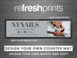 Business Counter Large Mat (Image and Text) - Bar - Mats.co.uk