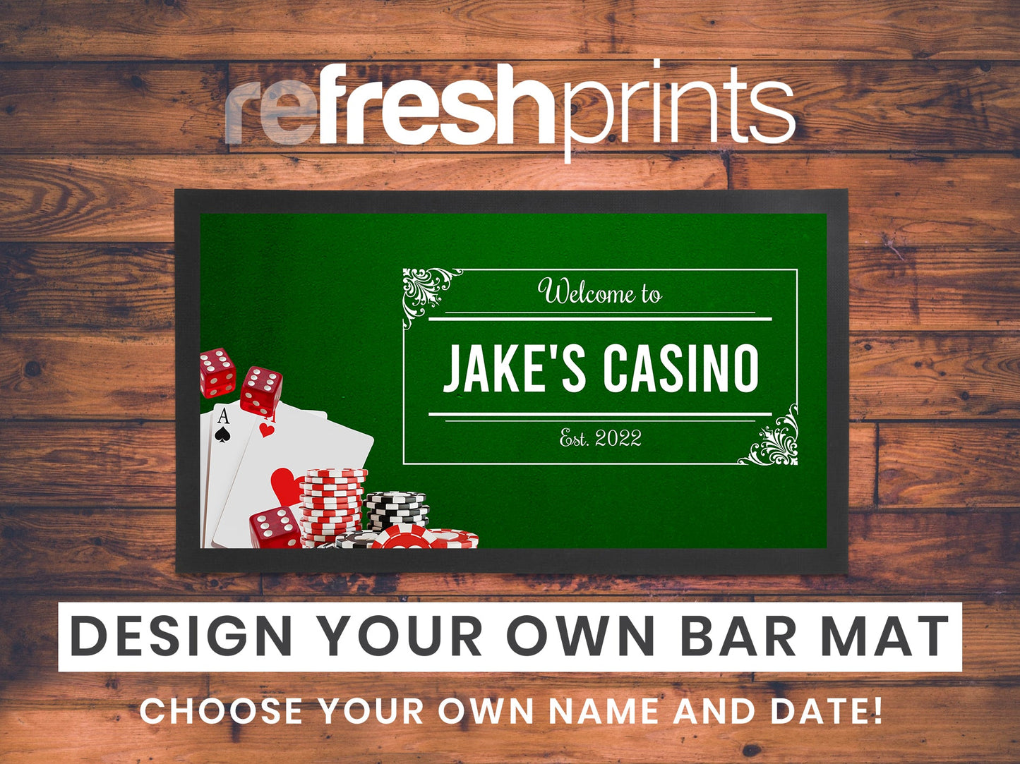 Casino Regular Bar Runner - Bar - Mats.co.uk