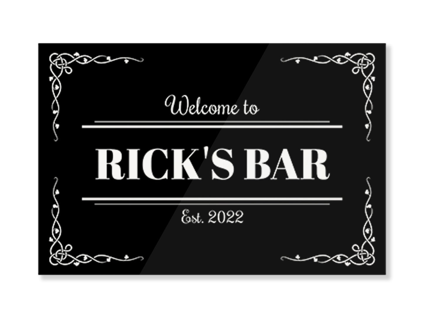 Celtic Vines Metal Wall Sign - Bar - Mats.co.uk