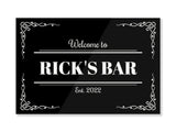 Celtic Vines Metal Wall Sign - Bar - Mats.co.uk