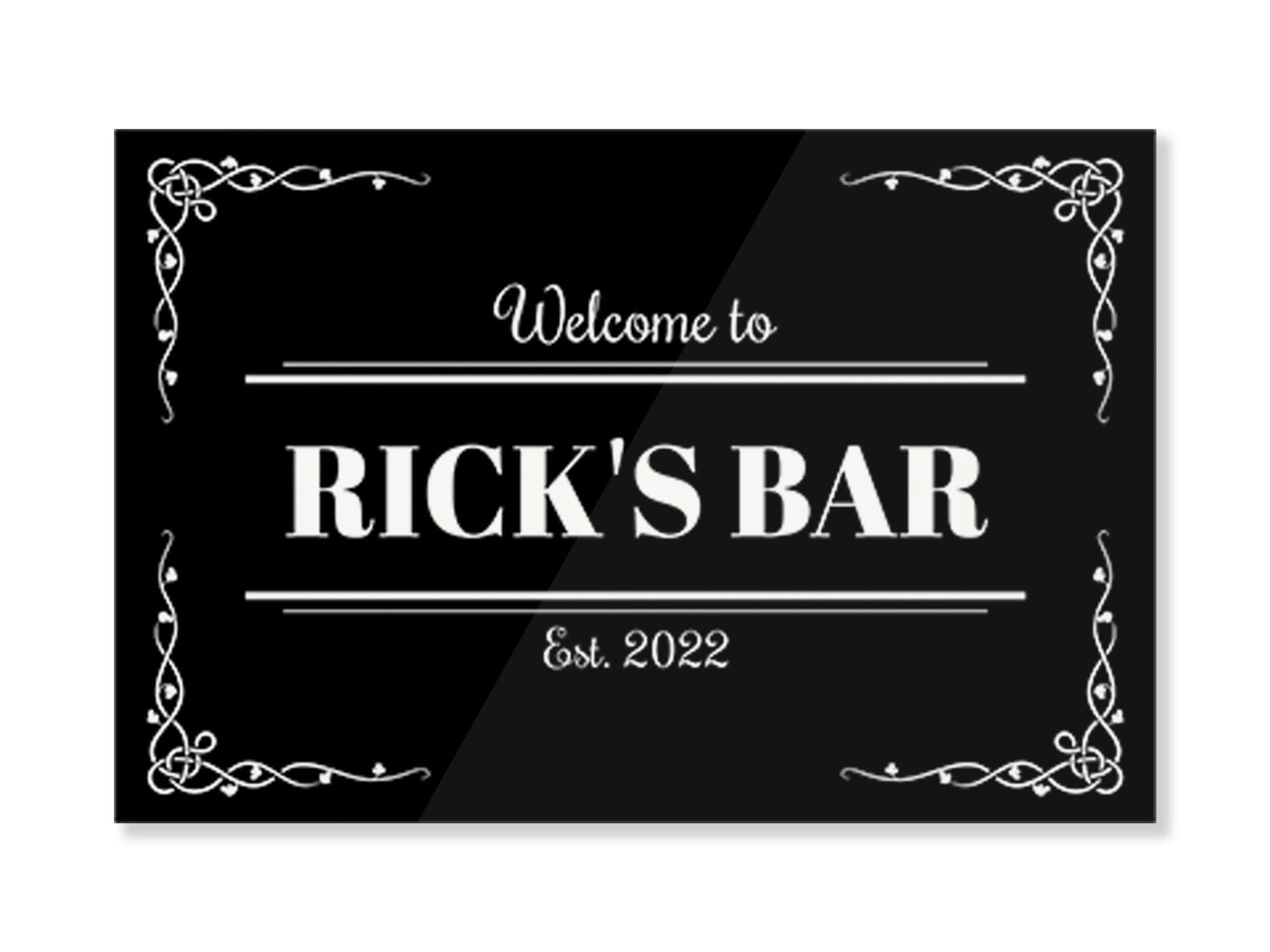 Celtic Vines Metal Wall Sign - Bar - Mats.co.uk