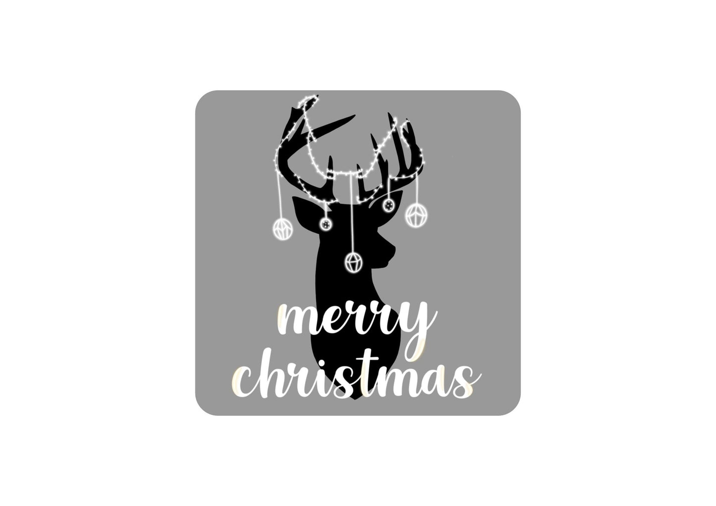 Christmas Reindeer Coaster - Bar - Mats.co.uk