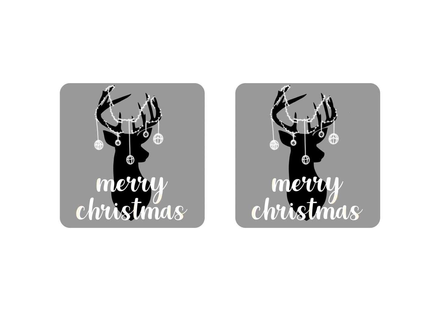 Christmas Reindeer Coaster - Bar - Mats.co.uk