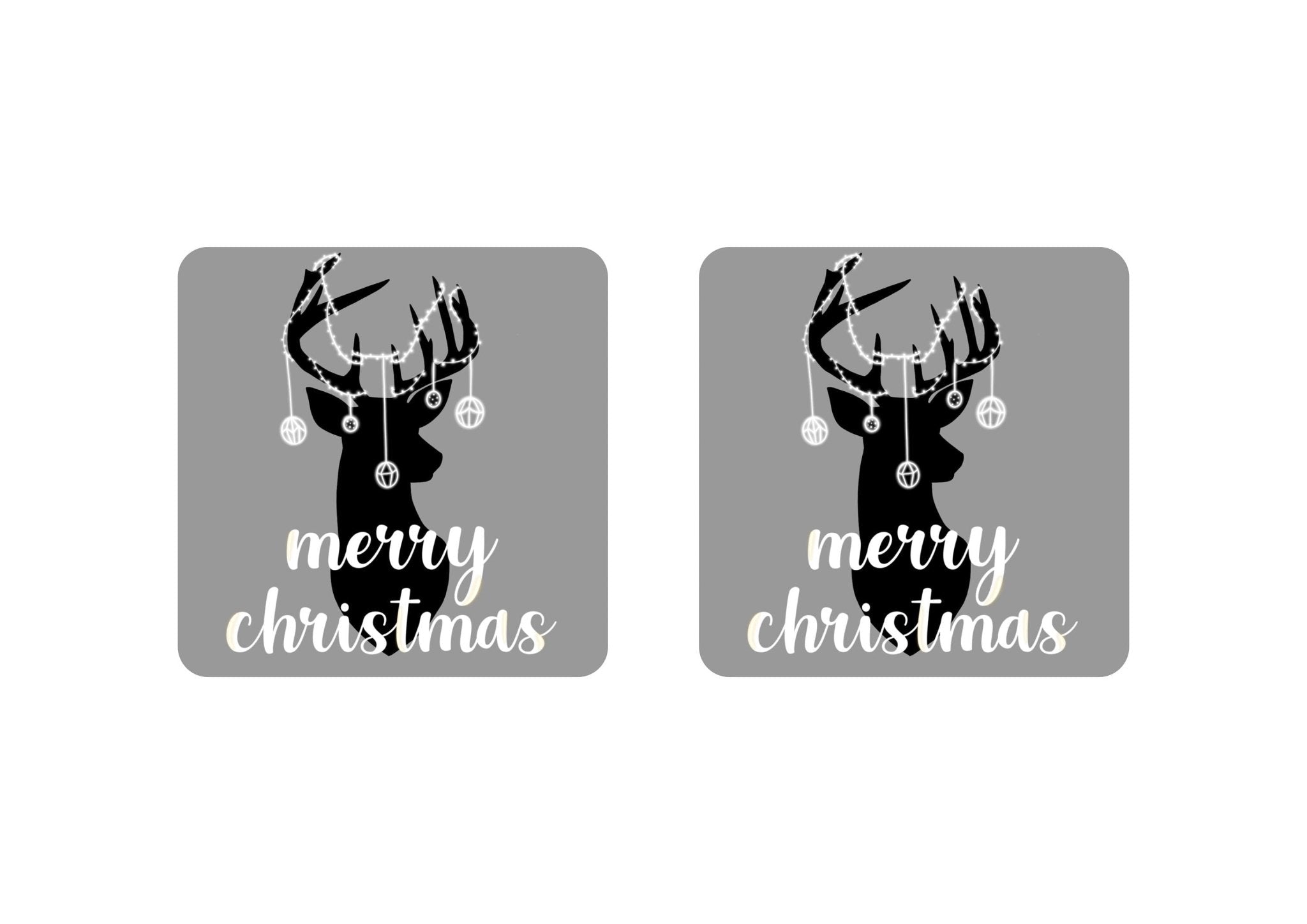 Christmas Reindeer Coaster - Bar - Mats.co.uk