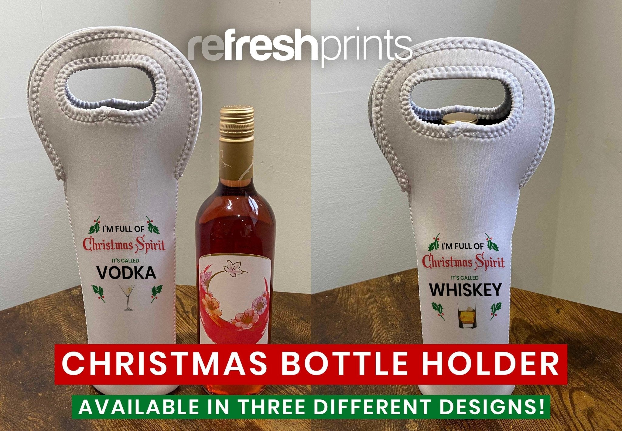 Christmas Spirit Wine Holder - Bar - Mats.co.uk