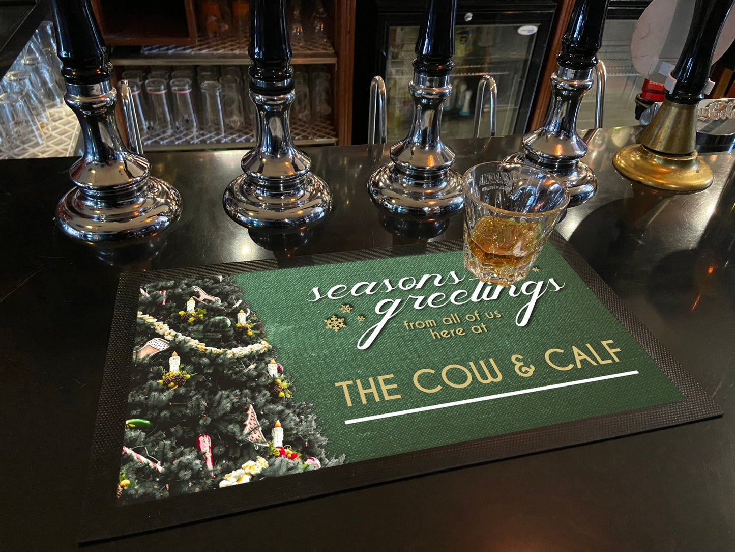 Christmas Tree Regular Bar Runner - Bar - Mats.co.uk