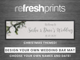 Christmas Wedding Bauble Large Bar Runner - Bar - Mats.co.uk