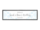 Christmas Wedding Snowflake Large Bar Runner - Bar - Mats.co.uk