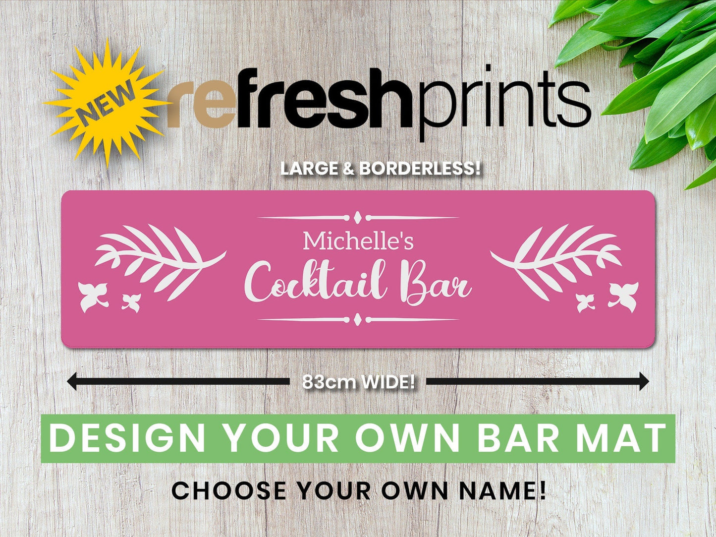 Cocktail Bar Premium Bar Runner - Bar - Mats.co.uk