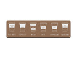 Coffee Menu Beige Premium Counter Mat - Bar - Mats.co.uk