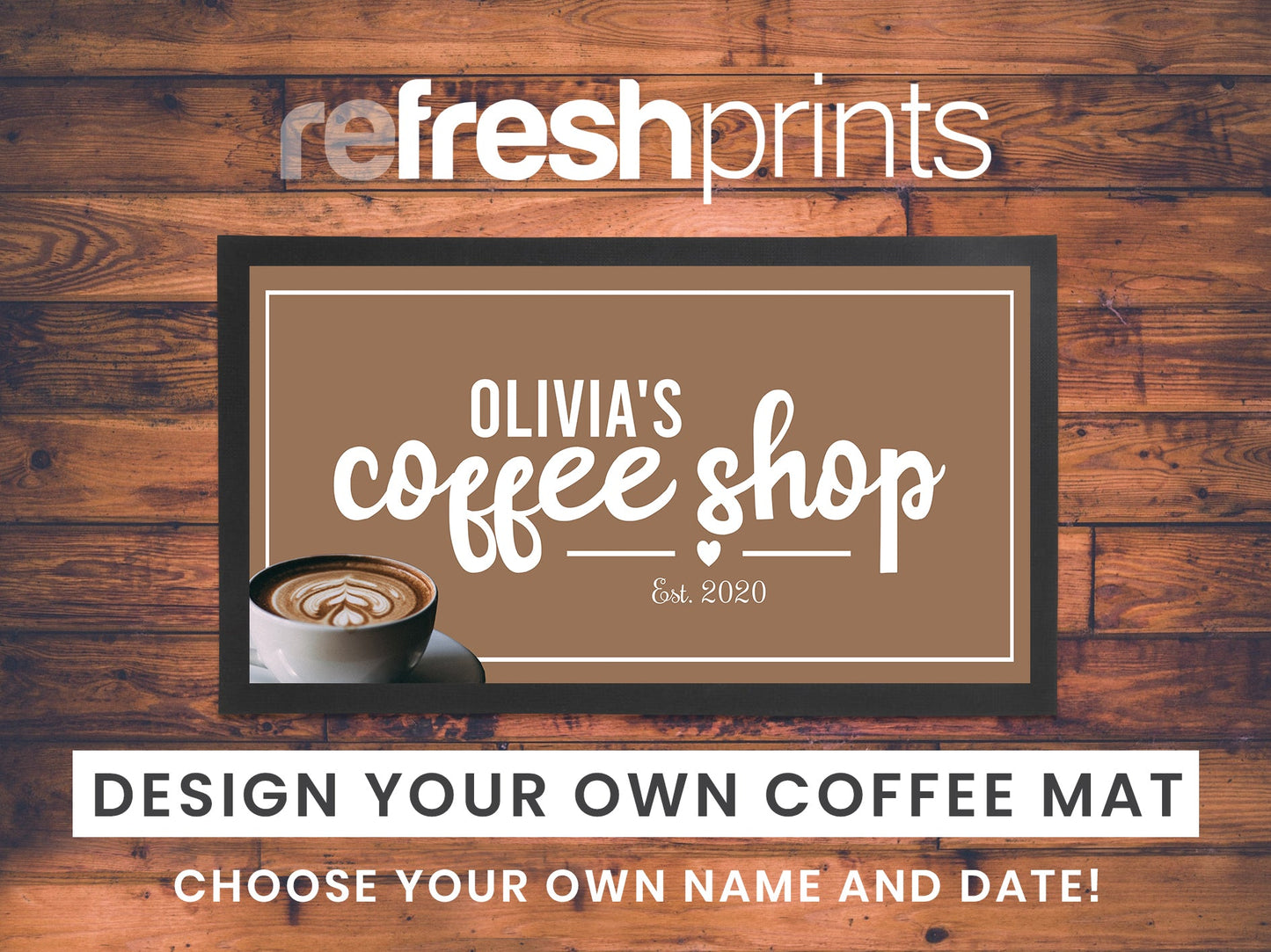 Coffee Mug Regular Counter Mat - Bar - Mats.co.uk