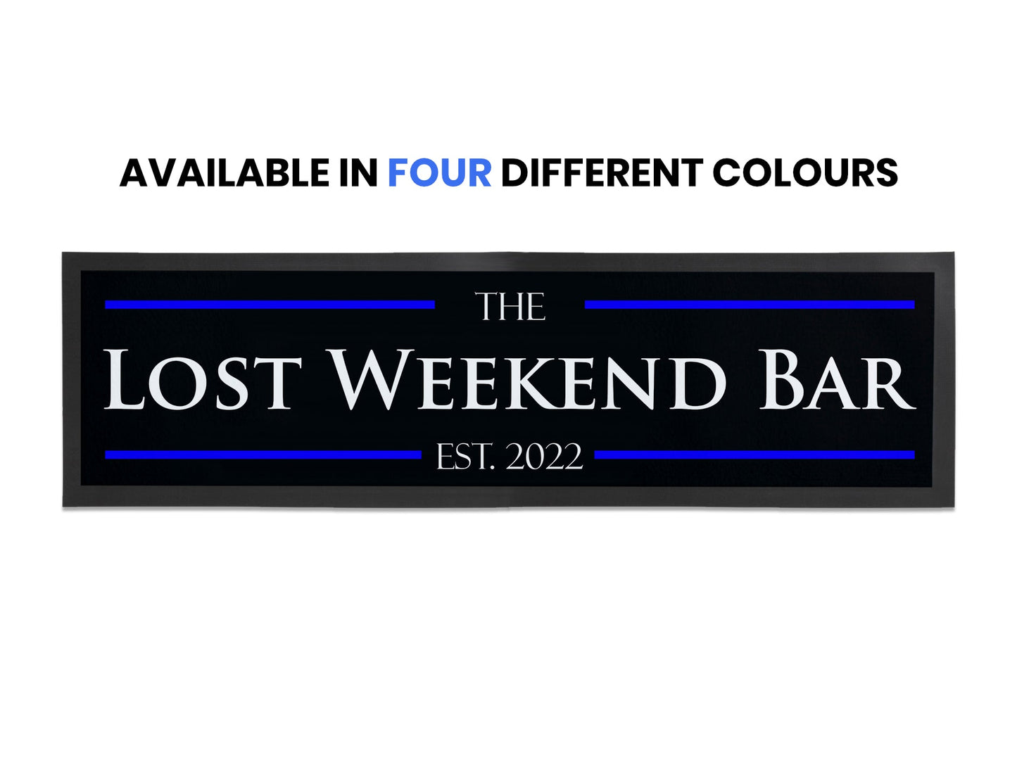 Coloured Stripes Large Bar Runner - Bar - Mats.co.uk