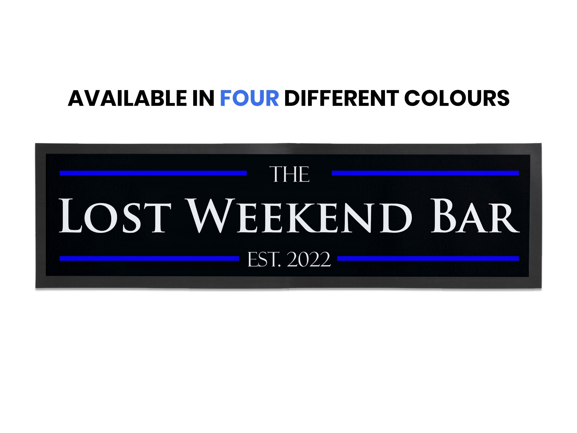 Coloured Stripes Large Bar Runner - Bar - Mats.co.uk