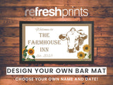 Cow Design Regular Bar Runner - Bar - Mats.co.uk