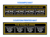 Custom 'Advertise Here' Bar Runner - Large - An Innovative Advertising Solution - Bar - Mats.co.uk
