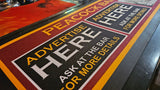 Custom 'Advertise Here' Bar Runner - Large - An Innovative Advertising Solution - Bar - Mats.co.uk