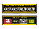 Custom 'Advertise Here' Bar Runner - Large - An Innovative Advertising Solution - Bar - Mats.co.uk