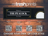 Custom Bordered QR Code Large Bar Runner - Bar - Mats.co.uk