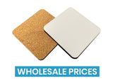 Custom Cork - Backed Coaster (Wholesale) - Bar - Mats.co.uk