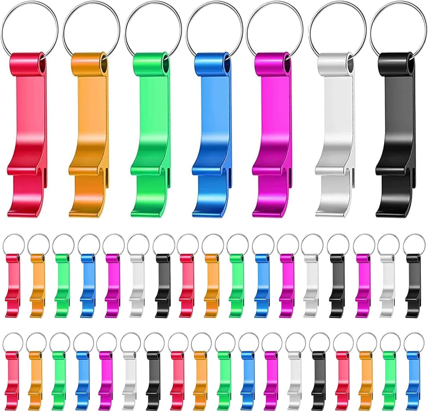 Custom Keyring Bottle Opener - Laser Engraving - 7 Different Colours - Bar - Mats.co.uk