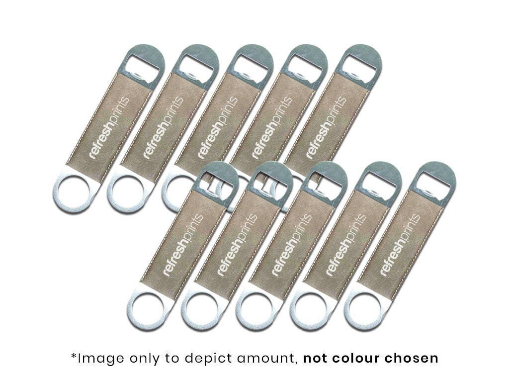 Custom Leather Bottle Opener - Bar - Mats.co.uk