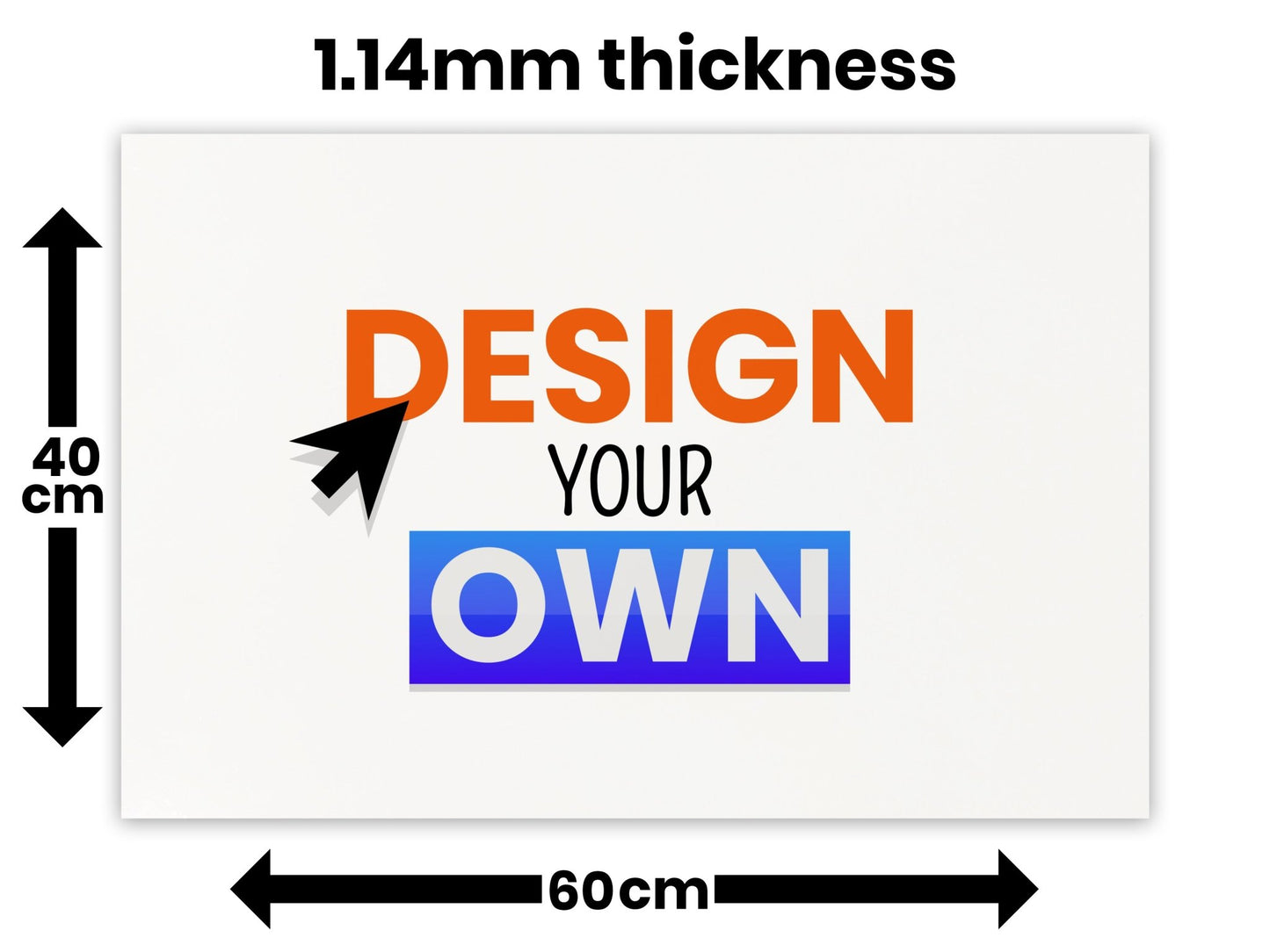 Custom Metal Poster (40x60cm) - Bar - Mats.co.uk