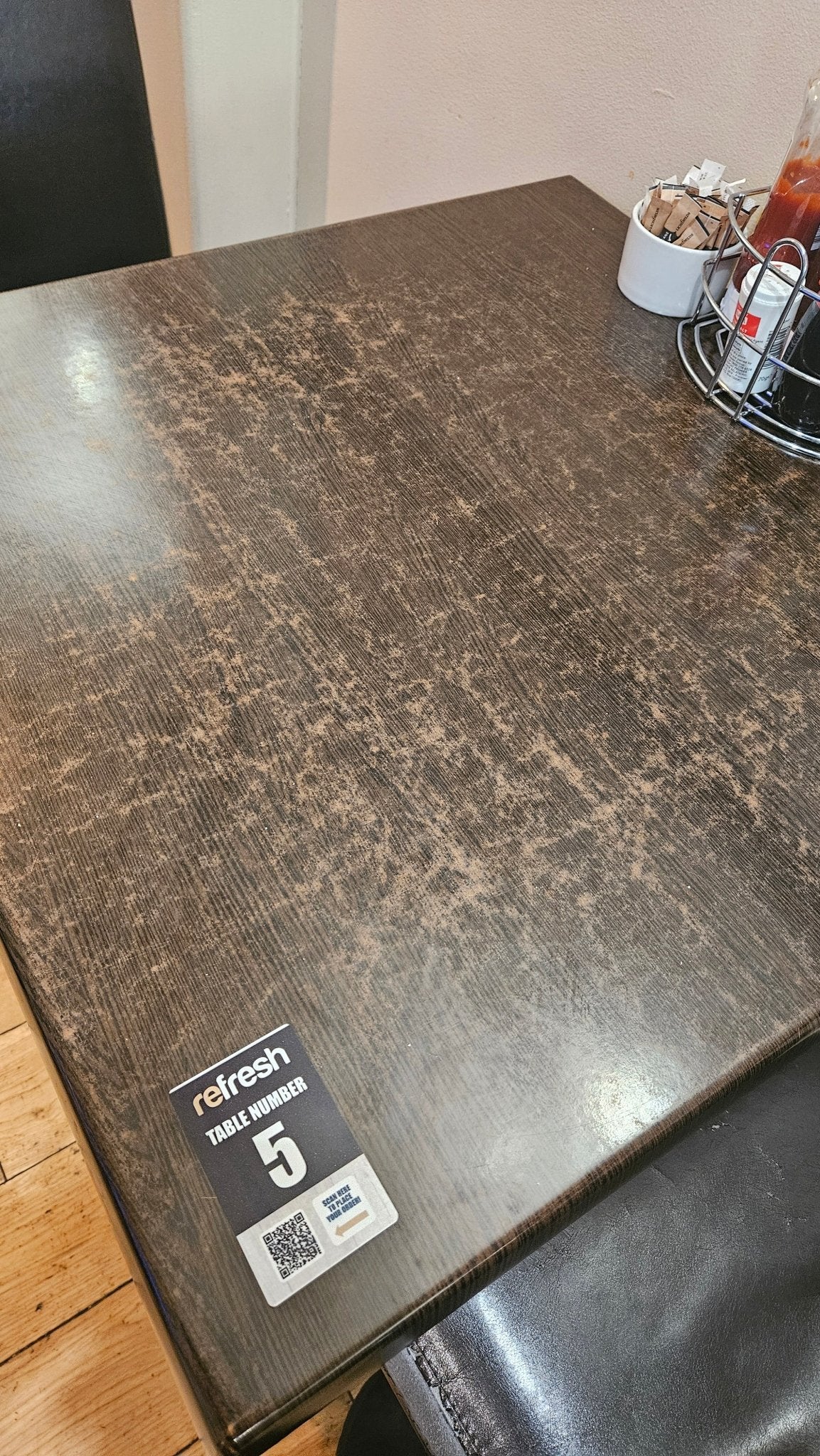 Custom Metal Table Card - Bar - Mats.co.uk