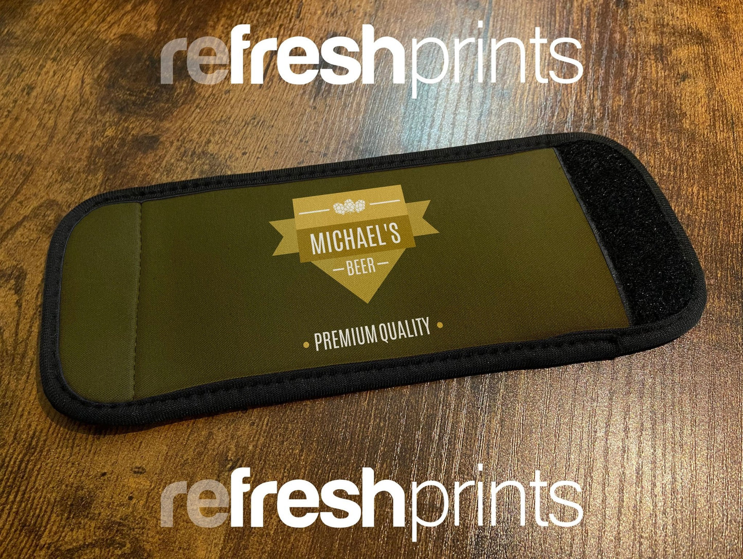 Custom Name Stubby Cooler - Bar - Mats.co.uk