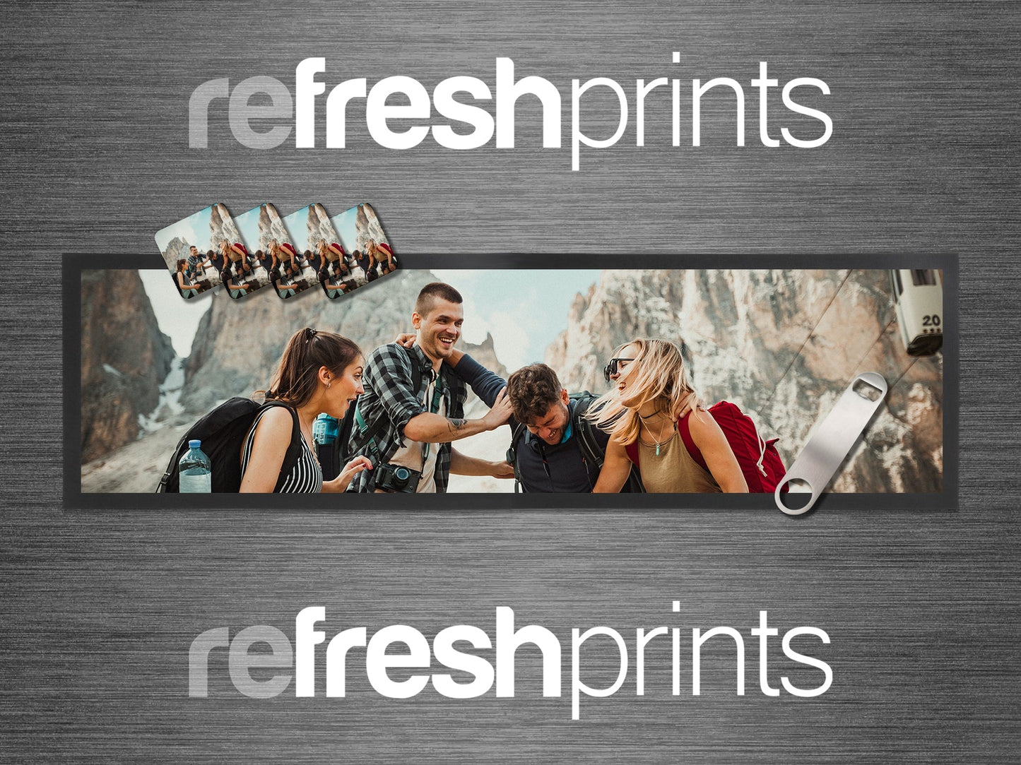 Custom Photo Large Home Bar Gift Set (Online Design Tools / Send via Email) - Bar - Mats.co.uk