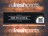 Custom QR Code Large Bar Runner - Bar - Mats.co.uk