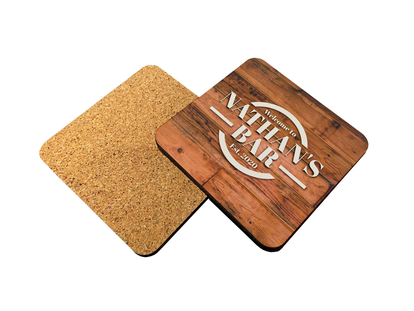 Dark Wood Coaster - Bar - Mats.co.uk