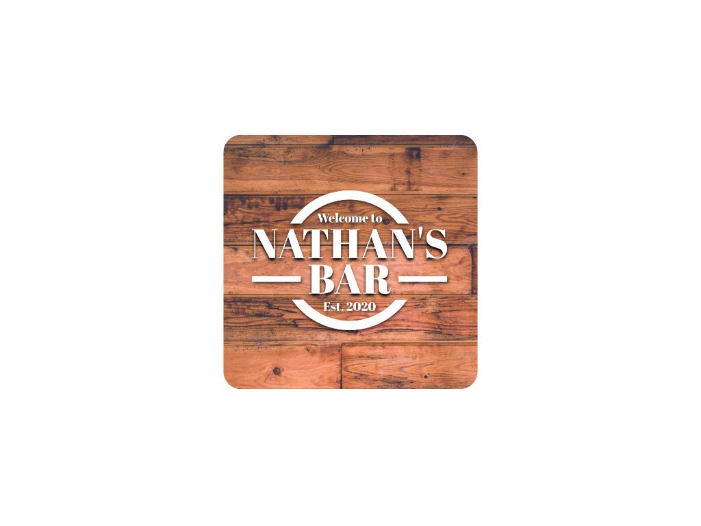 Dark Wood Coaster - Bar - Mats.co.uk