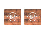Dark Wood Coaster - Bar - Mats.co.uk