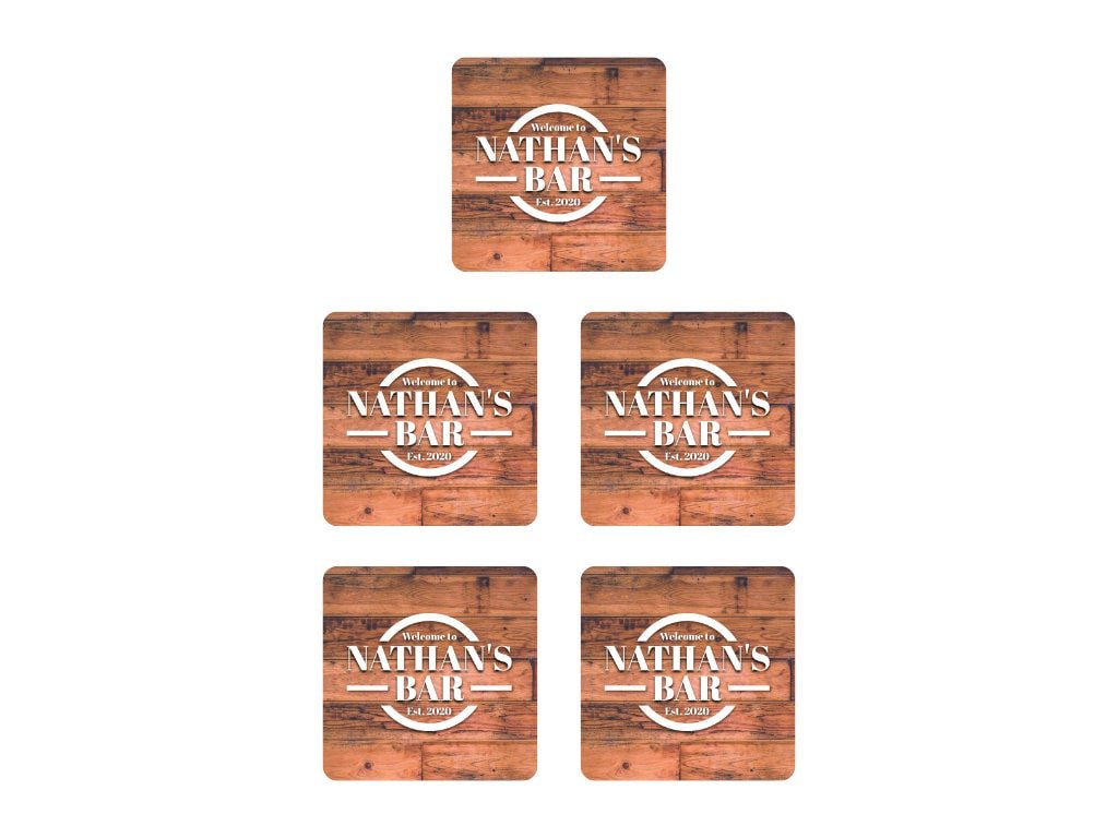 Dark Wood Coaster - Bar - Mats.co.uk