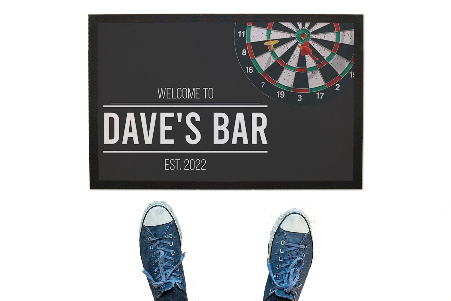 Dart Board Floor Mat - Bar - Mats.co.uk