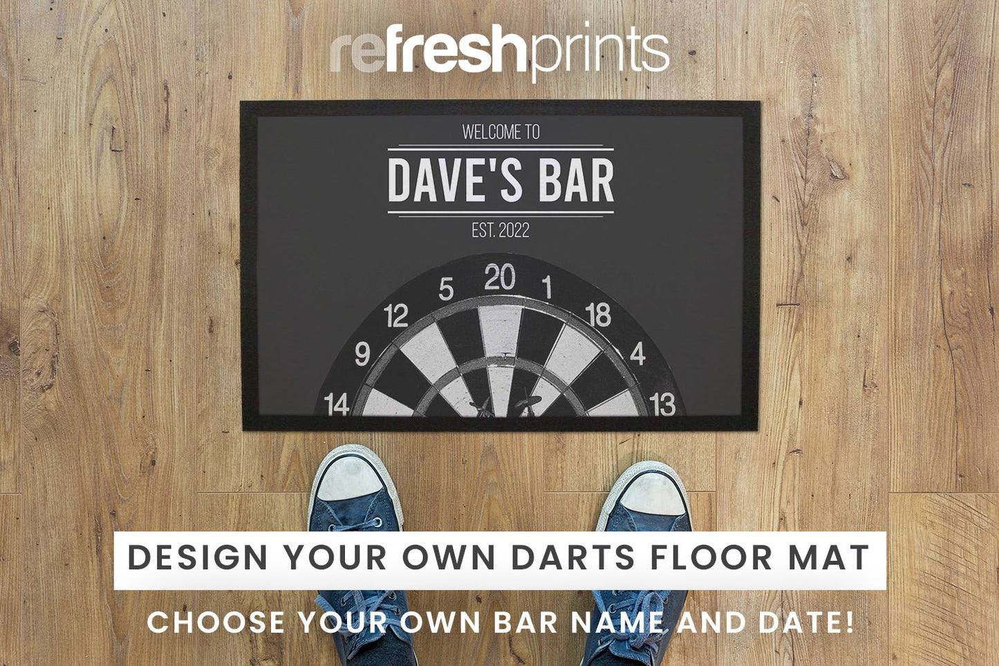 Darts Floor Mat - Bar - Mats.co.uk
