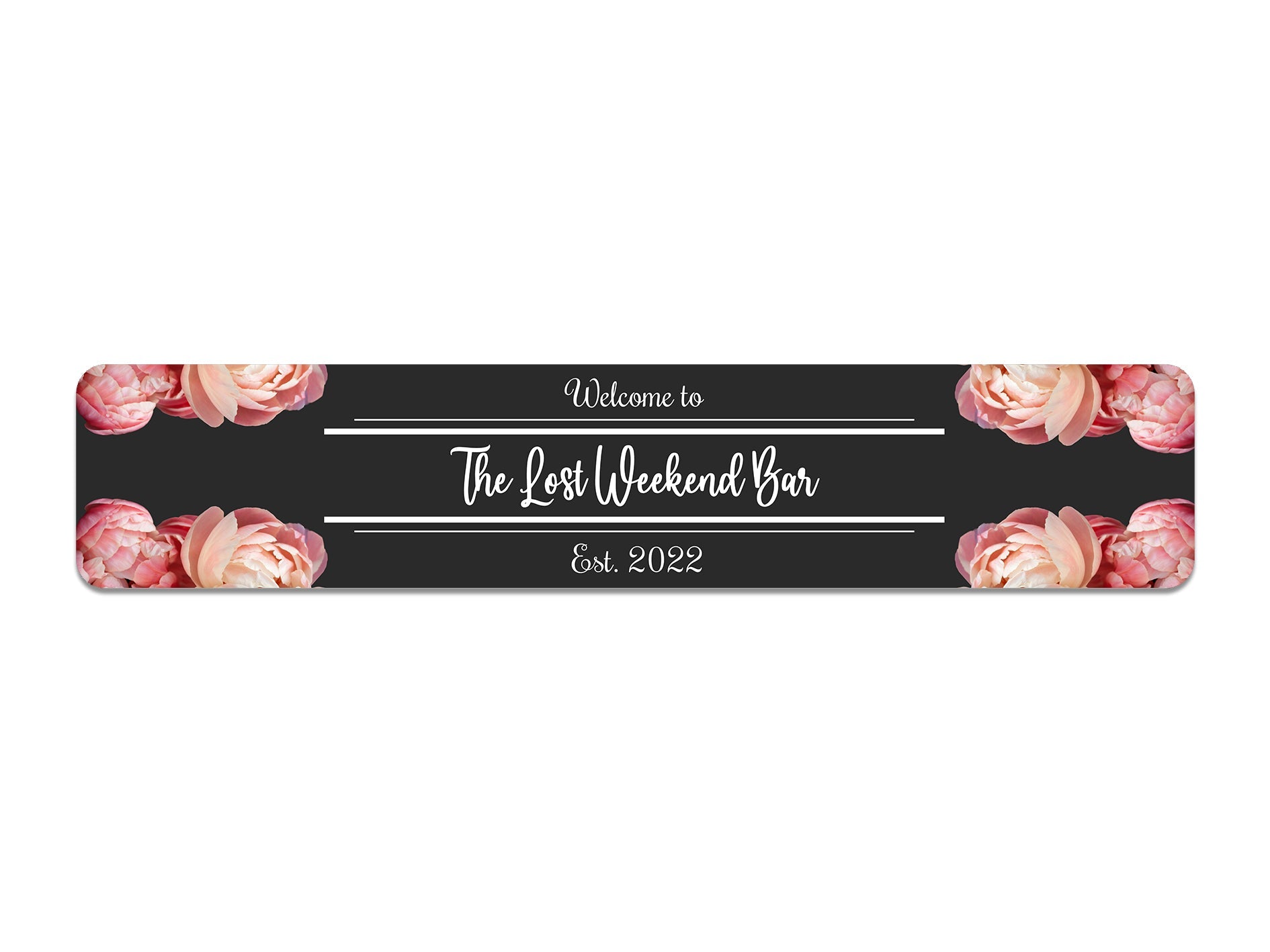 Floral Slim Bar Runner - Bar - Mats.co.uk