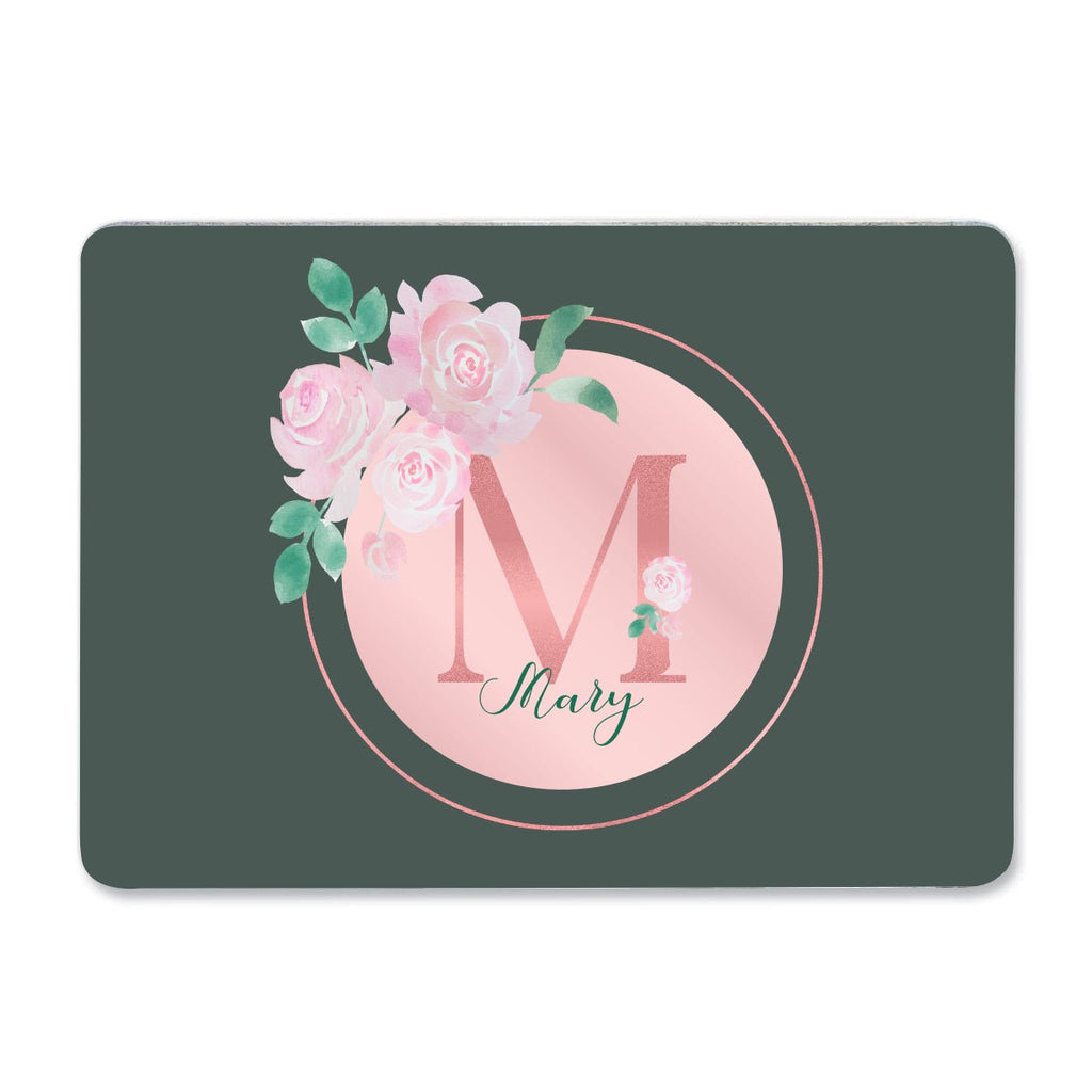 Flowery Initial Regular Mouse Mat - Bar - Mats.co.uk