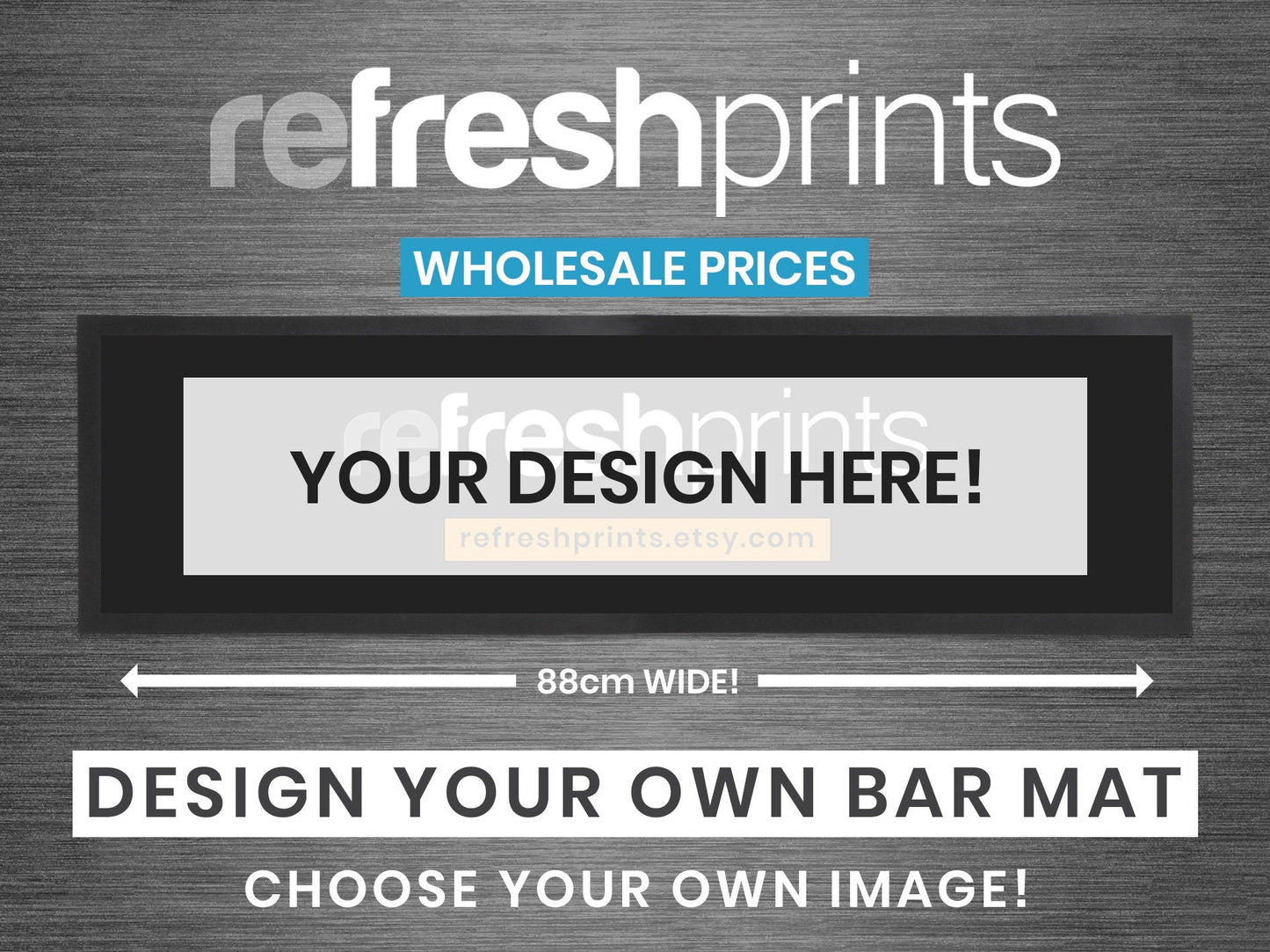 Free Design Service - Large Bar Runner (Wholesale) - Bar - Mats.co.uk
