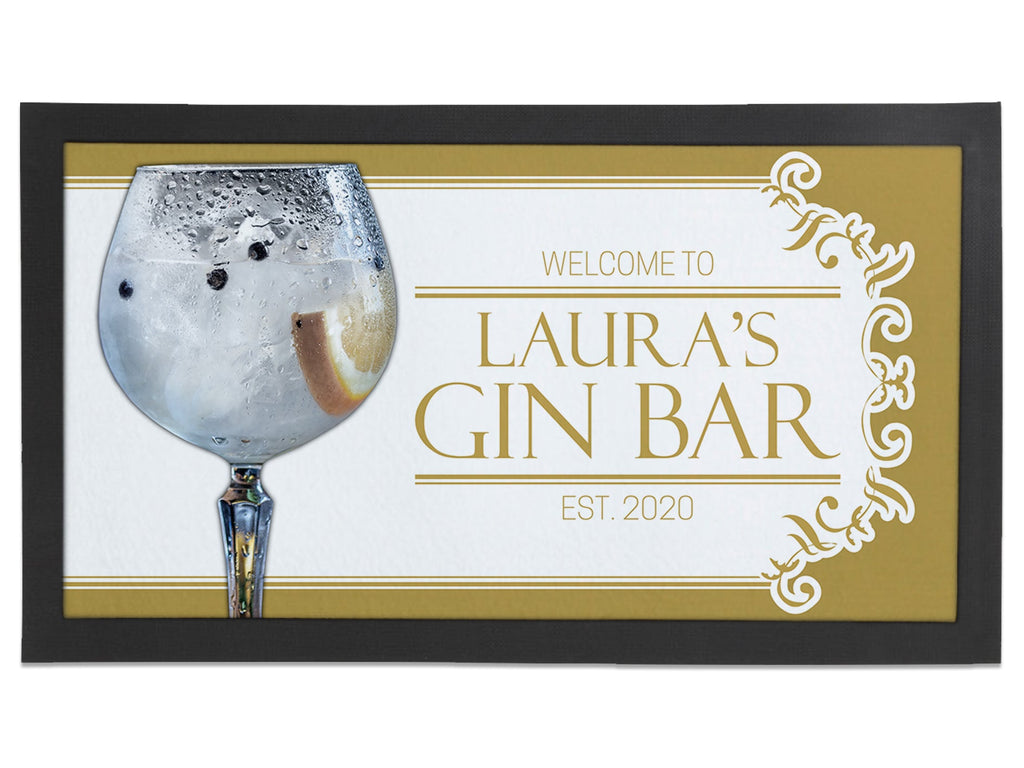 Gold Gin Regular Bar Runner - Bar - Mats.co.uk