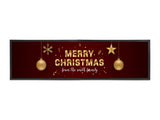 Golden Merry Christmas Large Bar Runner - Bar - Mats.co.uk