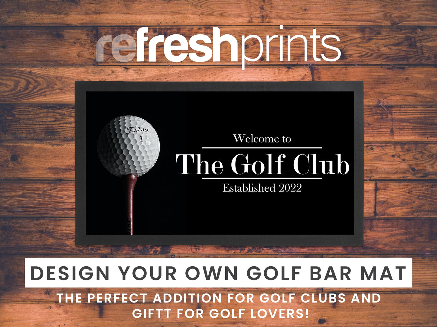 Golf Club Regular Bar Runner - Bar - Mats.co.uk