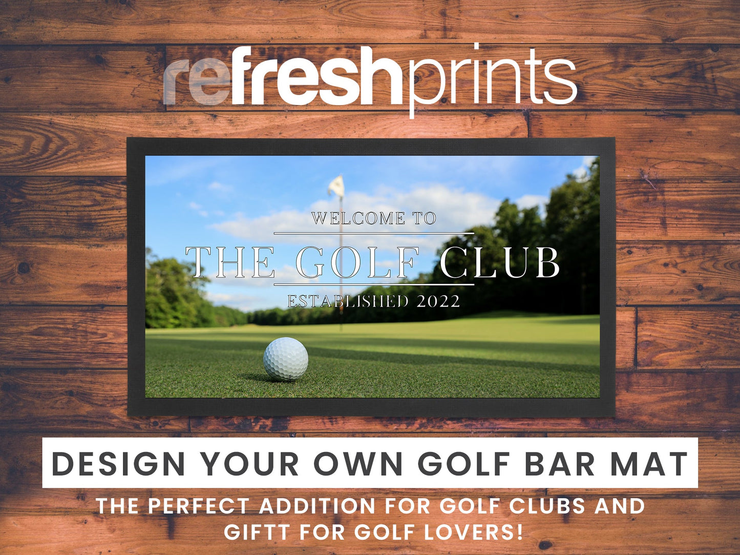 Golf Course Regular Bar Runner - Bar - Mats.co.uk