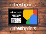 Google Review Business Pack (Bar Runner & 10 Metal Table Cards) - Bar - Mats.co.uk