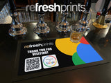 Google Review Business Pack (Bar Runner & 10 Metal Table Cards) - Bar - Mats.co.uk