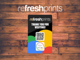 Google Review Business Pack (Bar Runner & 10 Metal Table Cards) - Bar - Mats.co.uk