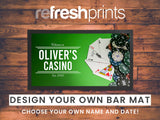 Green Felt Casino Regular Bar Runner - Bar - Mats.co.uk
