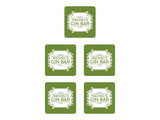 Green Gin Coaster - Bar - Mats.co.uk